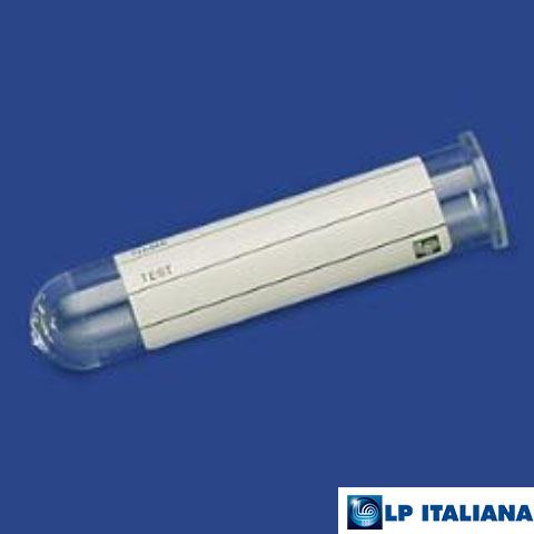 Plastik Test Tüpü Dibi Yuvarlak Etiketli Hacim 3 ml PS 12x56 mm LP Italiana L117110
