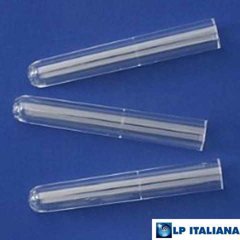 Plastik Test Tüpü Dibi Yuvarlak RIA Uyumlu Hacim 3 ml PS 11x70 mm LP Italiana L118011