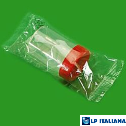 Numune Kabı Plastik PP Steril Poşetli 60 ml LP Italiana L206548