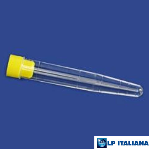 Plastik Test Tüpü Dibi Konik Steril Hacim 10 ml PS 16x100 mm LP Italiana L112018