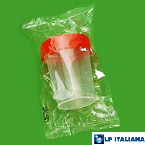 Numune Kabı Plastik PP Etiketsiz Steril 180 ml LP Italiana L105548