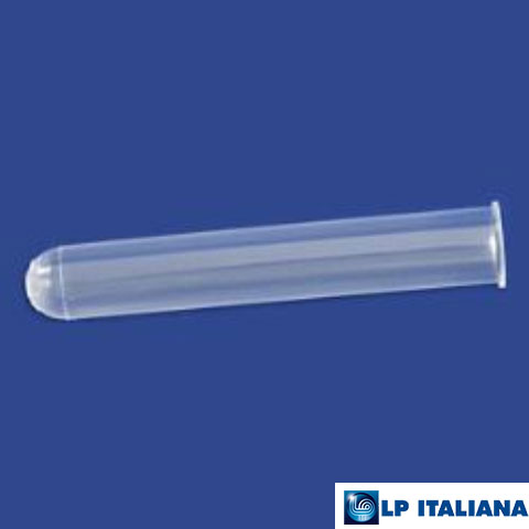Plastik Test Tüpü Dibi Yuvarlak Hacim 5 ml PP 12x75 mm Dudaklı LP Italiana L110440
