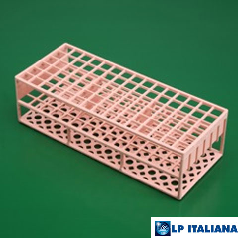 Tüp Sporu Kare Delikli Plastik 13 mm 90 Delikli Pembe LP Italiana L189085