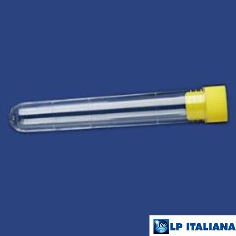 Plastik Test Tüpü Dibi Yuvarlak Hacim 10 ml PS 16x100 mm Steril LP Italiana L111018