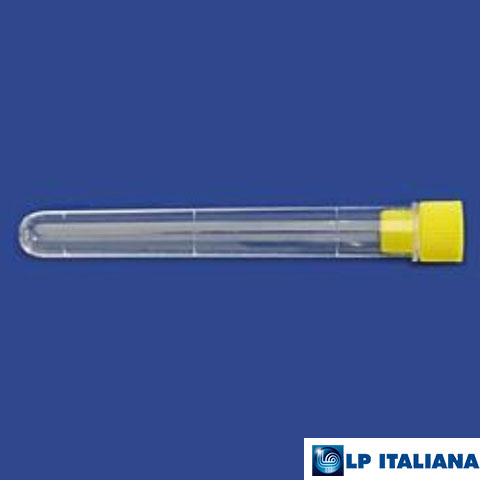 Plastik Test Tüpü Dibi Yuvarlak Steril Hacim 5 ml PS 12x92 mm LP Italiana L113018