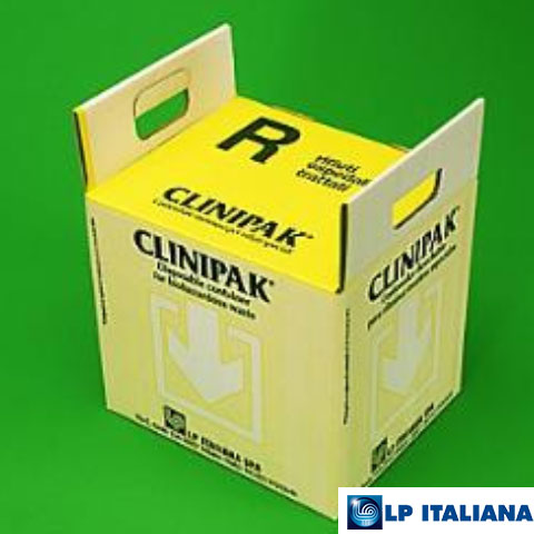 Tıbbi Atık Kutusu Clinipak® 40 Litre Otoklavlanabilir LP Italiana L135496
