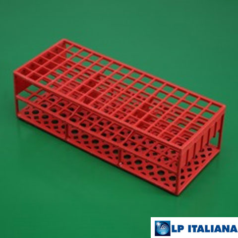 Tüp Sporu Kare Delikli Plastik 13 mm 90 Delikli Kırmızı LP Italiana L189081